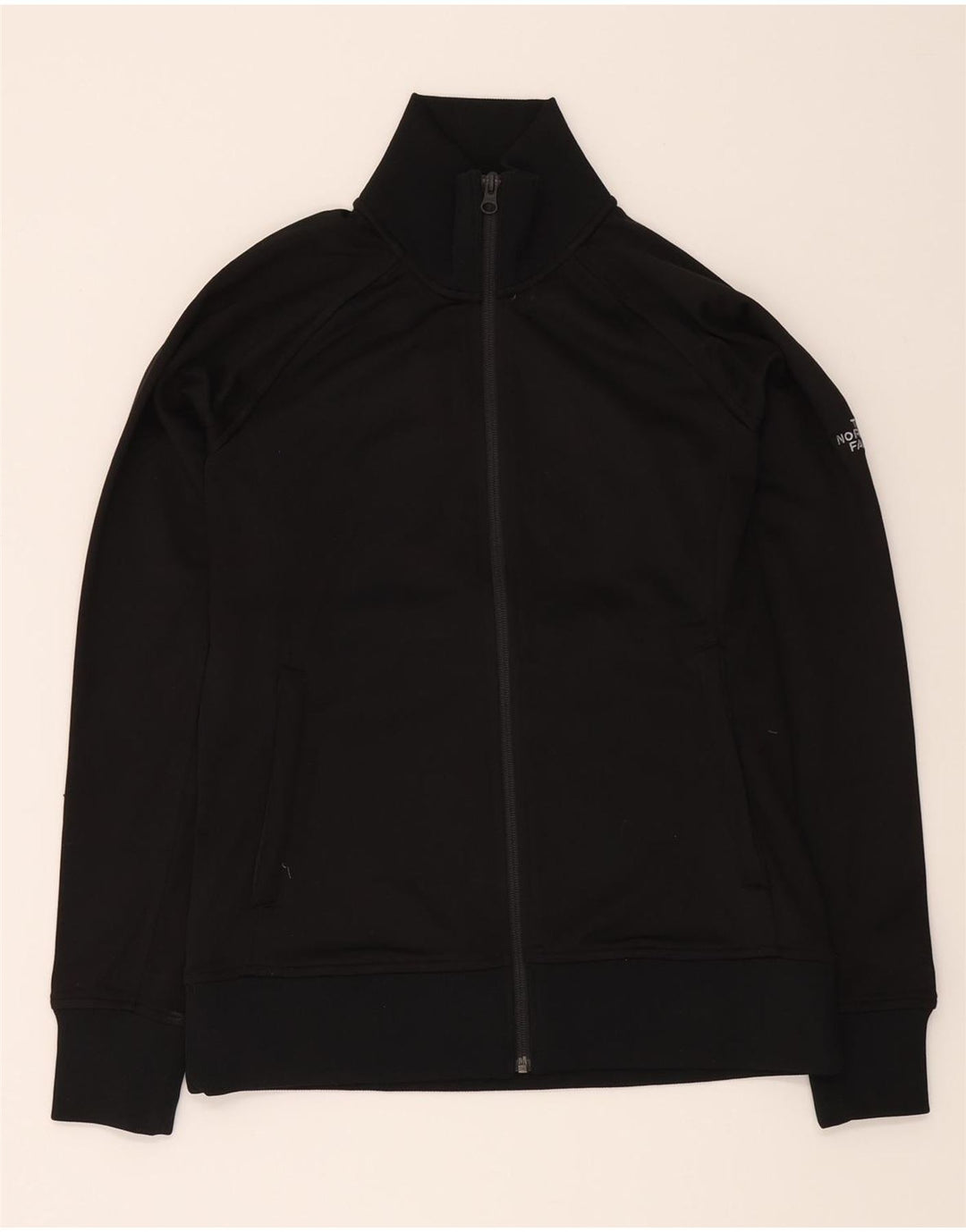 THE NORTH FACE Womens Graphic Tracksuit Top Jacket UK 14 Medium Black Vintage The North Face and Second-Hand The North Face from Messina Hembry 