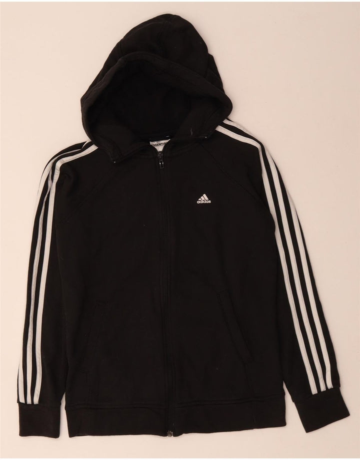 Damska bluza z kapturem Adidas Climalite Zip UK 8/10 Mała czarna bawełna