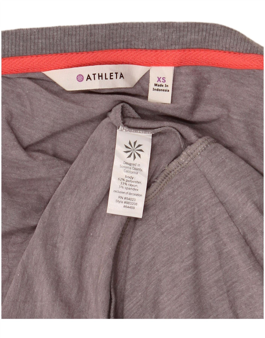Damska sukienka oversize Athleta z obniżoną talią, UK 6 XS, szary poliester