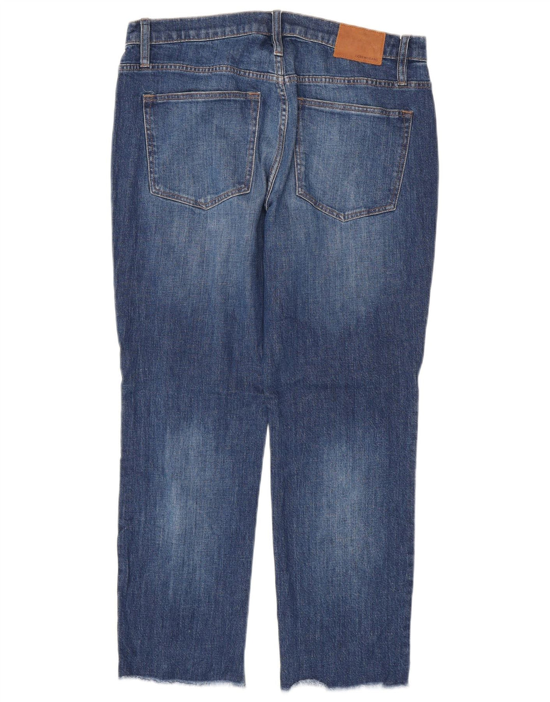 J. CREW Damskie proste dżinsy W30 L27 Niebieskie bawełniane