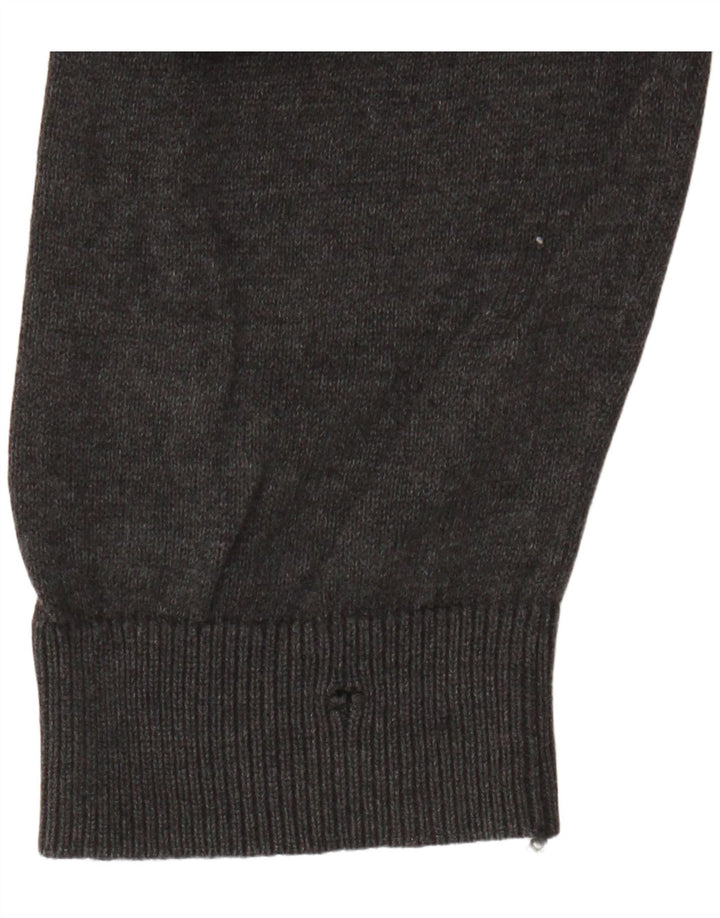 Marks & Spencer Chłopięcy sweter z dekoltem w kształcie litery V, 14-15 lat, szary, bawełniany