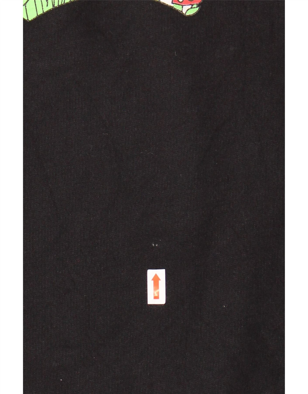 Damska bluza z grafiką LEVI'S, UK 10, mała, czarna, z bawełny w kwiaty