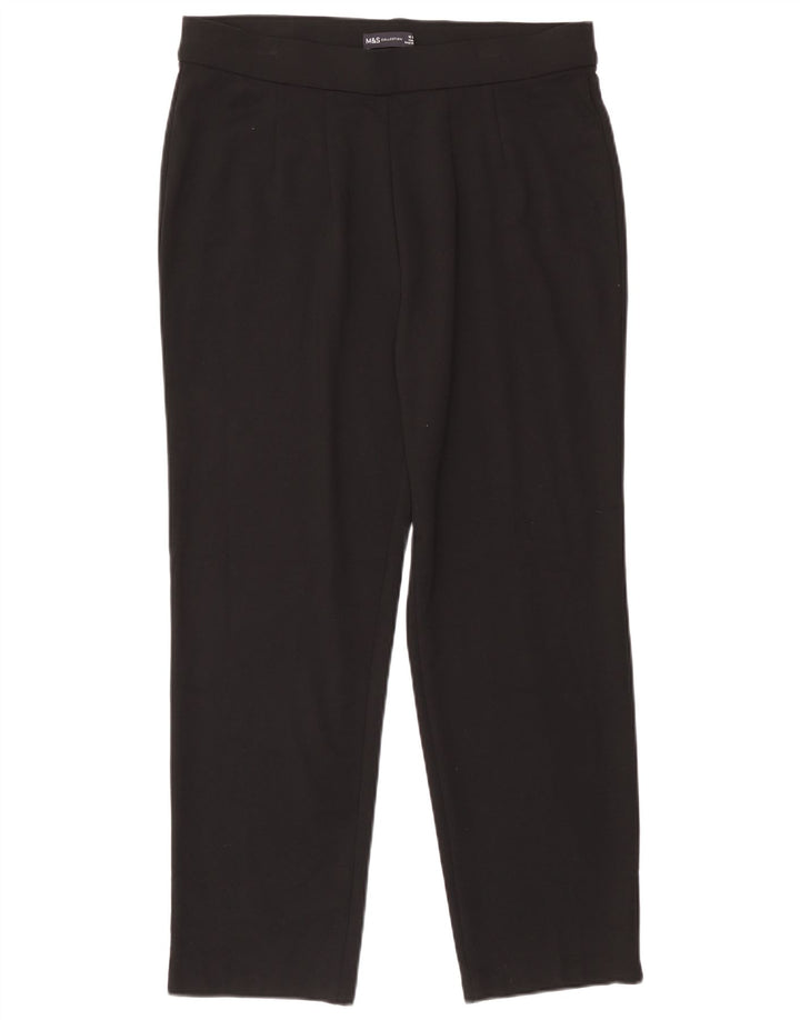 Legginsy damskie Marks & Spencer UK 16, duże, czarne, wiskozowe