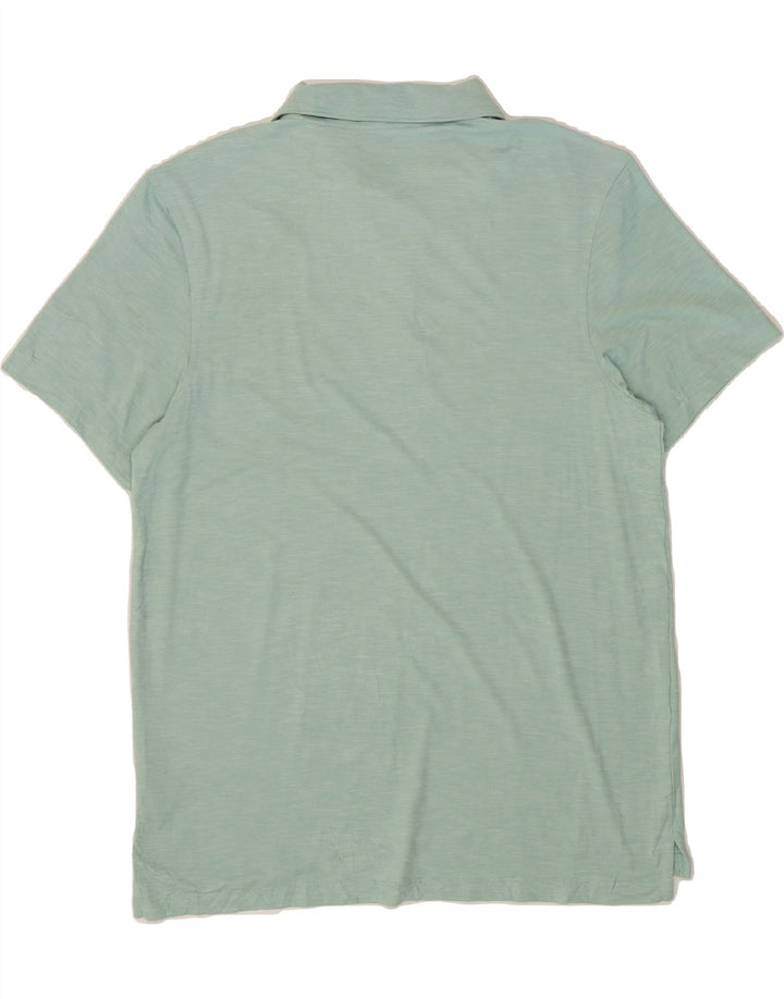 J. CREW Mens Slim Fit Polo Shirt Large Green Flecked Polyester Vintage J. Crew and Second-Hand J. Crew from Messina Hembry 