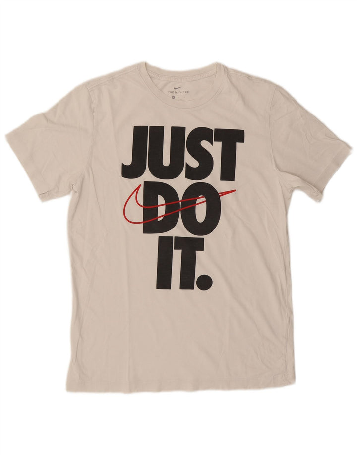 Męski T-shirt Nike z grafiką, średni biały