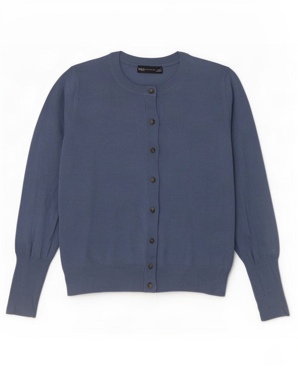 Sweter damski Marks & Spencer UK 12, średni niebieski, wiskoza