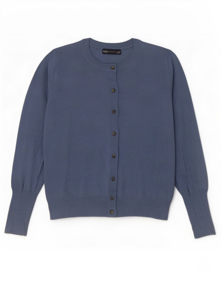 Sweter damski Marks & Spencer UK 12, średni niebieski, wiskoza