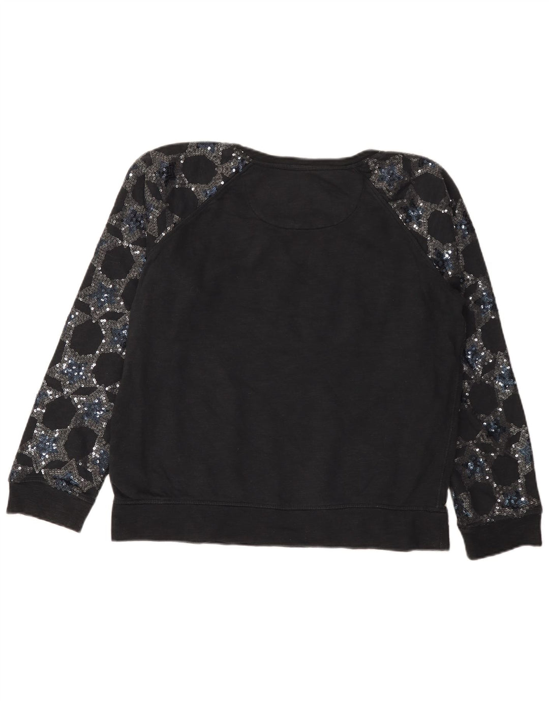 Damski sweter z grafiką SUPERDRY, UK 16, duży, czarny, bawełniany