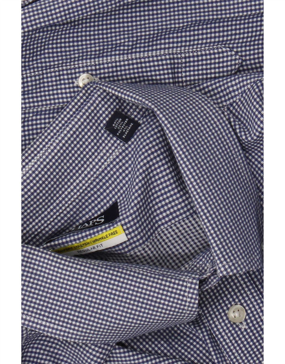 Koszula męska Chaps o regularnym kroju, rozmiar 18, 2XL, niebieska bawełniana kratka