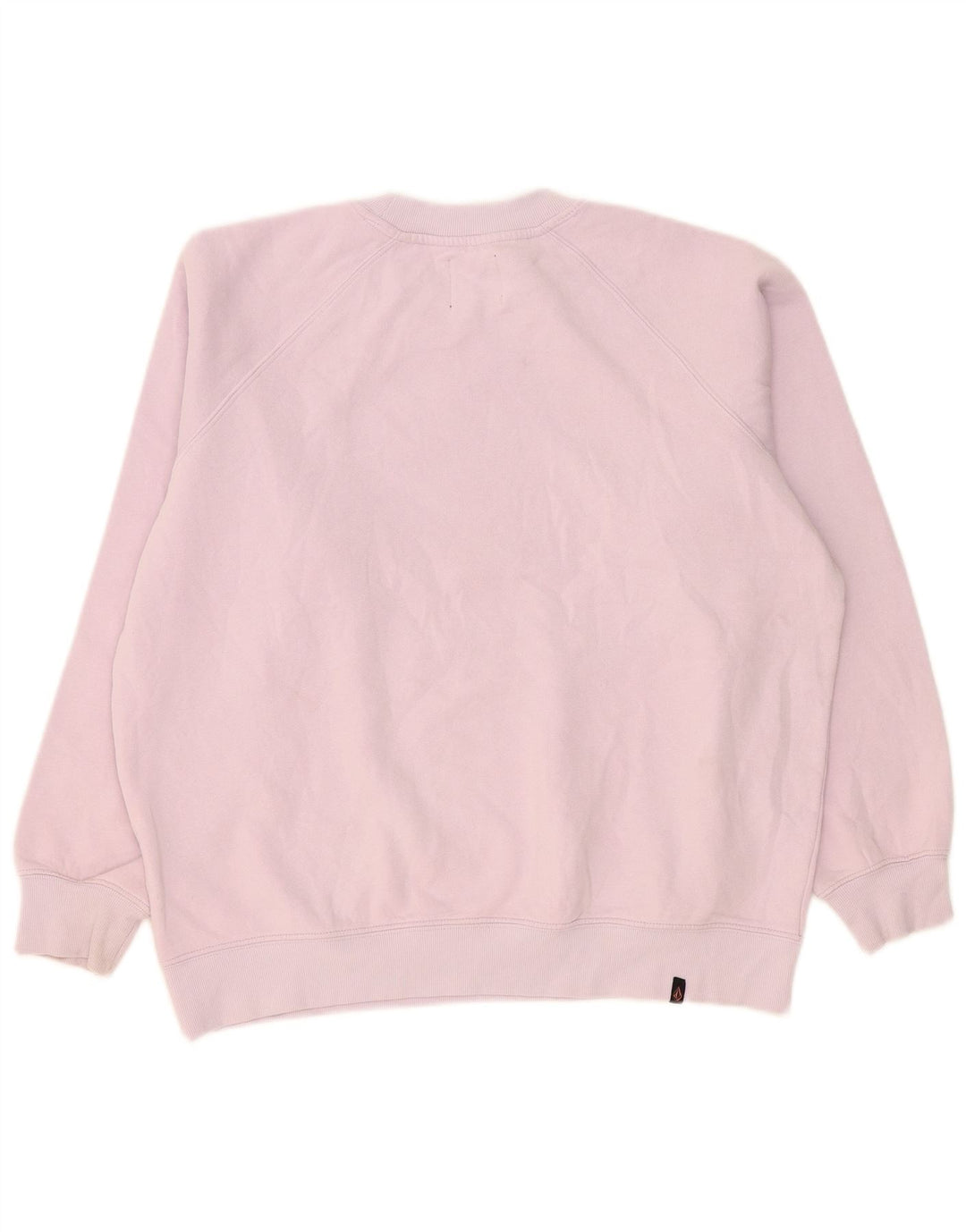 Damska bluza dresowa Volcom z grafiką oversize, US 4/6, mała, różowa, bawełniana