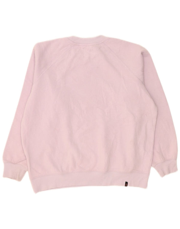 Damska bluza dresowa Volcom z grafiką oversize, US 4/6, mała, różowa, bawełniana