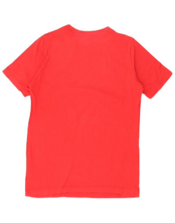 Chłopięcy T-shirt z grafiką Nike na 12-13 lat, duży, czerwony, bawełniany