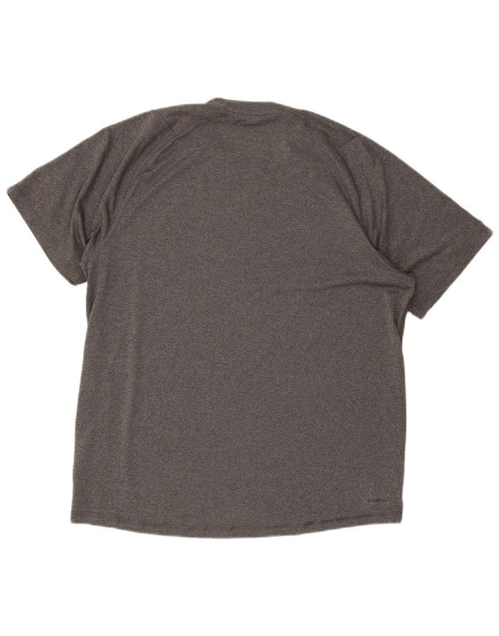 Męski T-shirt ADIDAS Aeroready, duży, szary, poliester