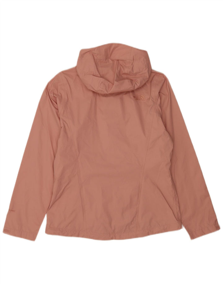 Damska kurtka przeciwdeszczowa z kapturem The North Face UK 14, średni różowy nylon