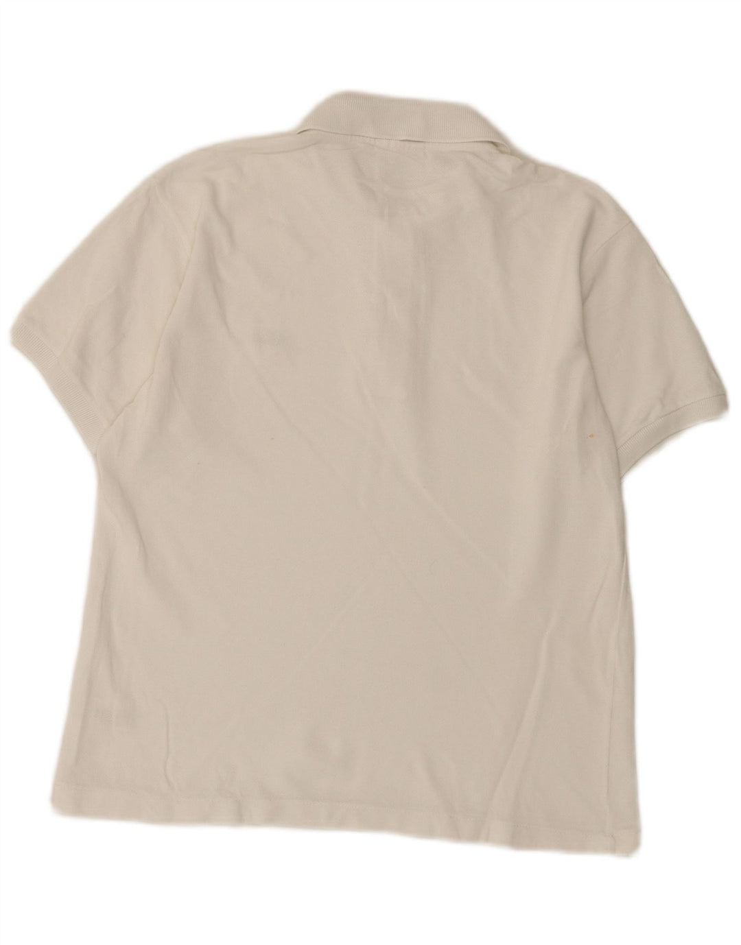 Męska koszulka polo LACOSTE, rozmiar 3, mała, biała, bawełniana