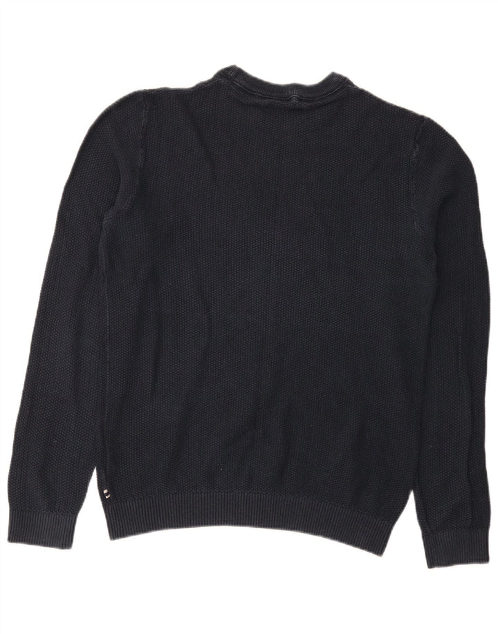 Męski sweter Jack & Jones z okrągłym dekoltem, średni granatowy, bawełniany