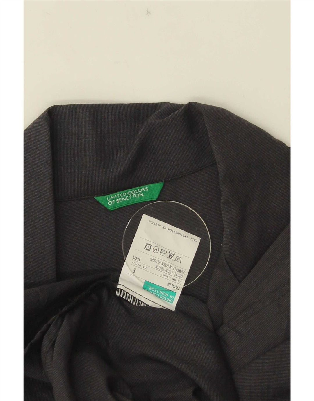Damska koszula oversize Benetton UK 10 Small, szara, bawełniana