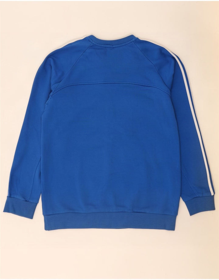 Adidas Męska Bluza Sweter Duża Niebieska Bawełniana