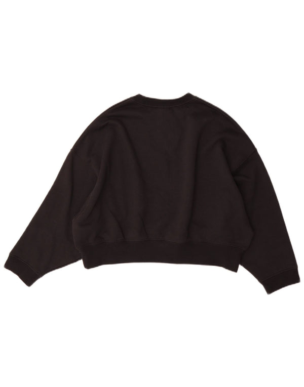 Dziewczęca bluza dresowa oversize z grafiką Nike 10-11 lat, średnia czarna