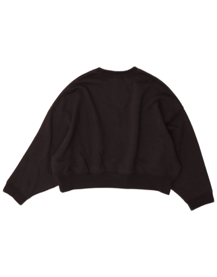 Dziewczęca bluza dresowa oversize z grafiką Nike 10-11 lat, średnia czarna