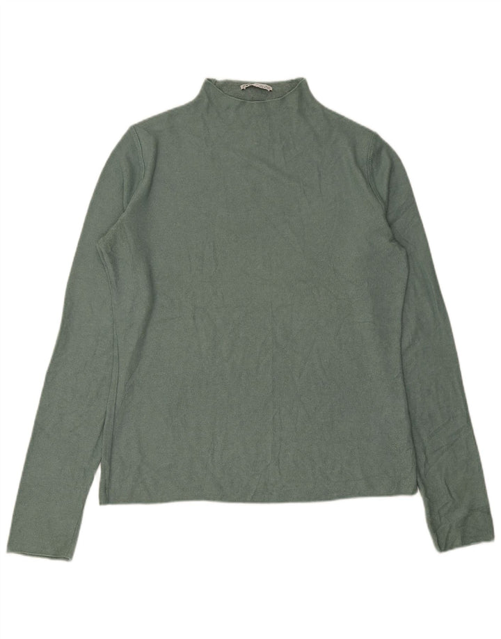 Sweter damski Zara z golfem UK 16, duży zielony
