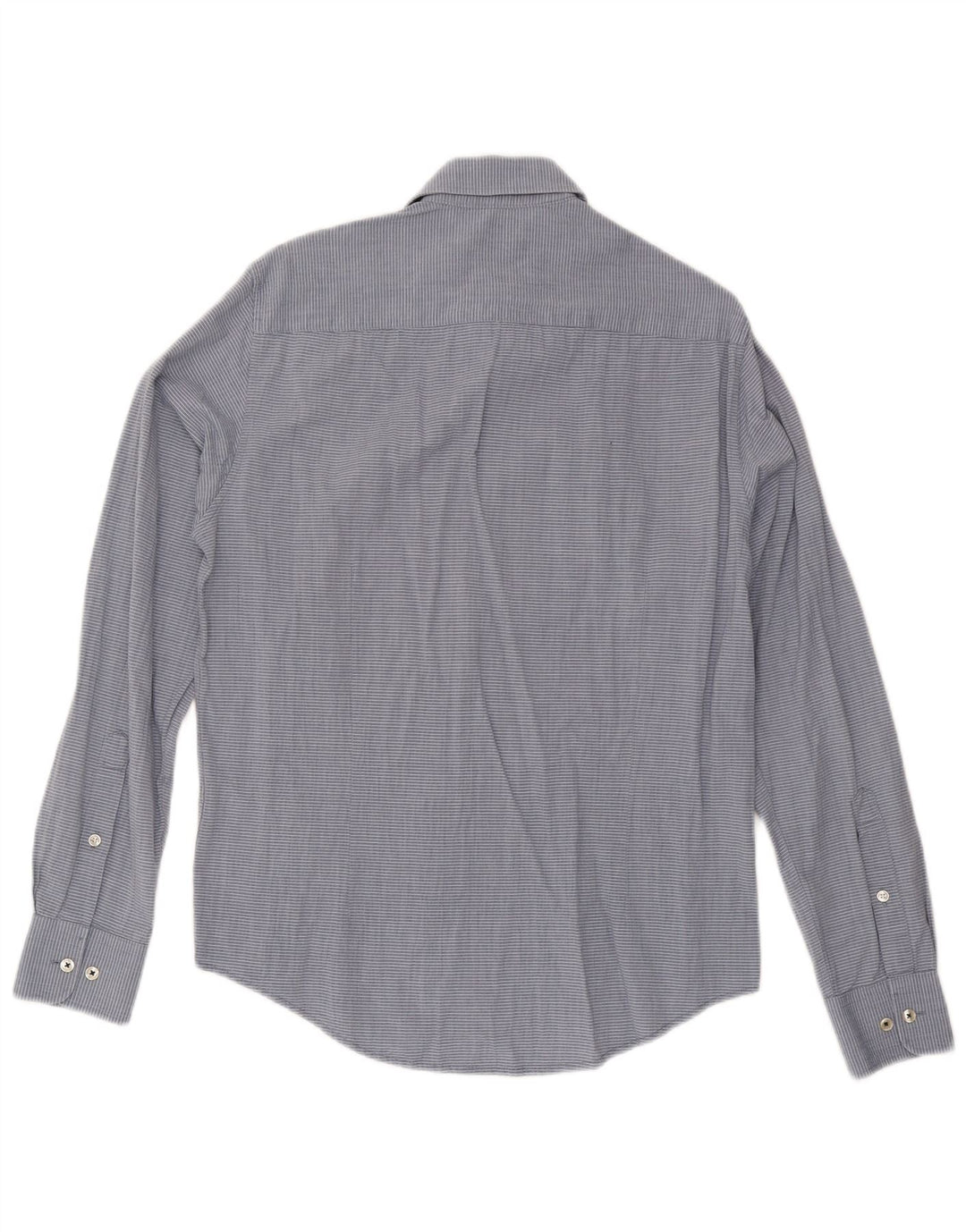 Męska koszula o dopasowanym kroju Armani Jeans, bawełniana w średnie niebieskie prążki