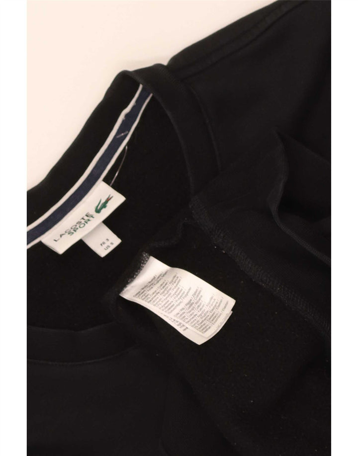 Damska bluza Lacoste o regularnym kroju, rozmiar 3, mała, czarna, bawełniana