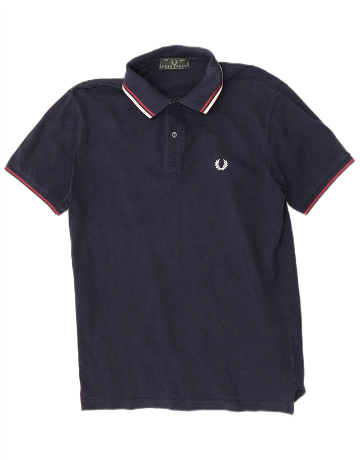 Męska koszulka polo Fred Perry, średnia, granatowa, bawełniana