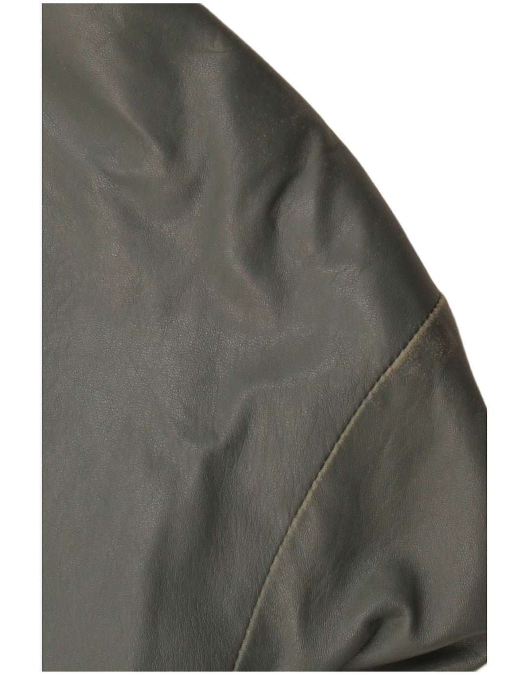 Damska skórzana kurtka bomber VINTAGE UK 12, średnia szara skóra