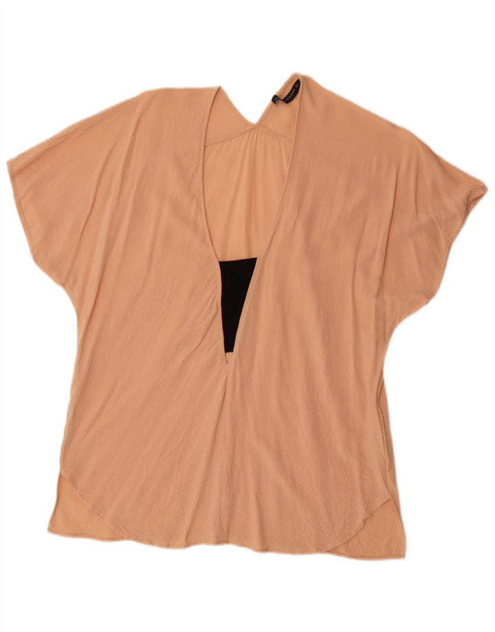 Bluzka damska Zara Top UK 16 Large Różowa Wiskoza