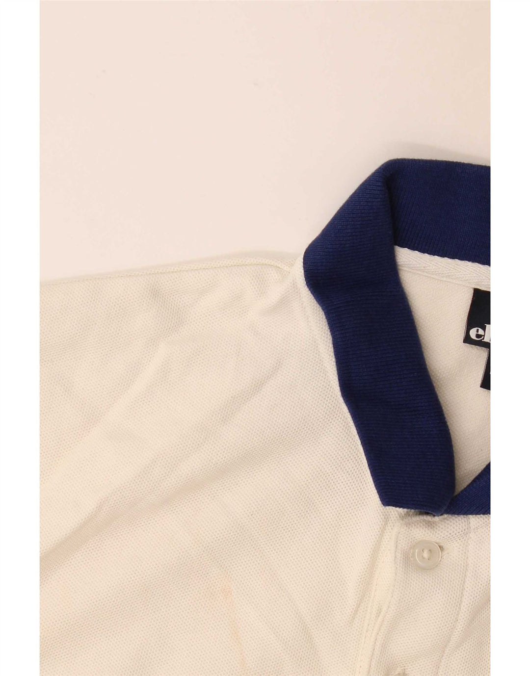Męska koszulka polo Ellesse, mała w kolorze złamanej bieli, bawełniana