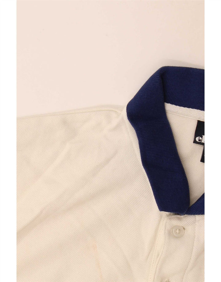 Męska koszulka polo Ellesse, mała w kolorze złamanej bieli, bawełniana