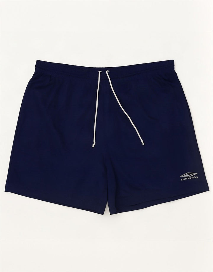 Męskie spodenki sportowe Umbro, duże, granatowe, w prążki