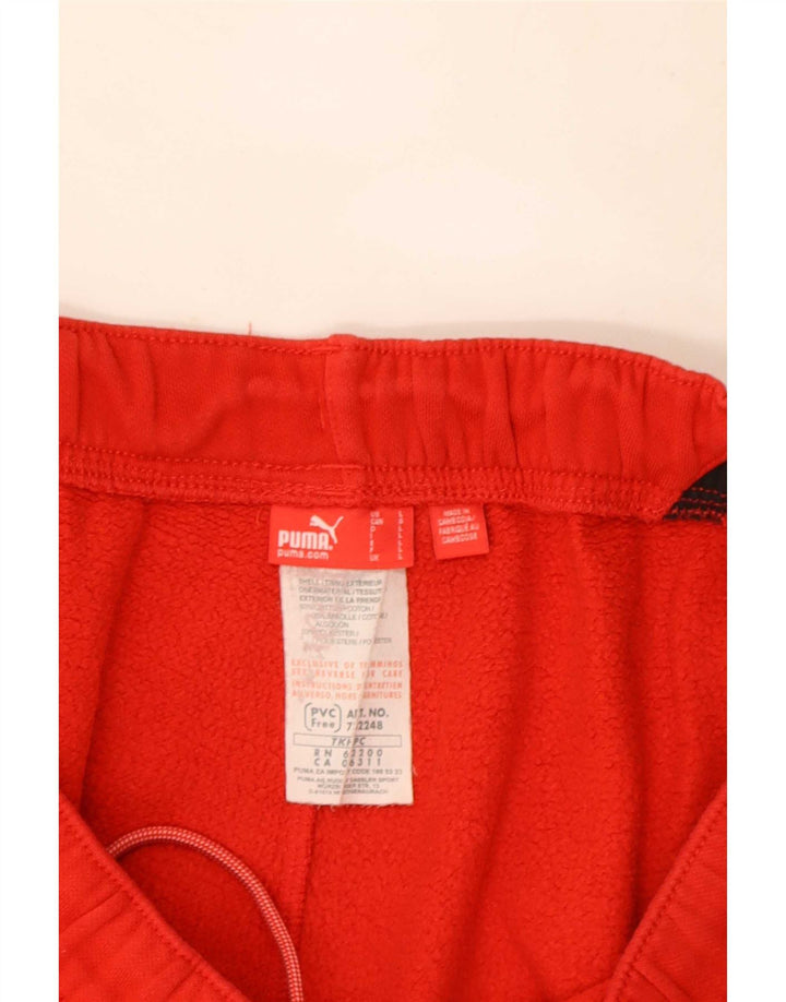 Męskie spodnie dresowe Puma Joggers, duże, czerwone, bawełniane