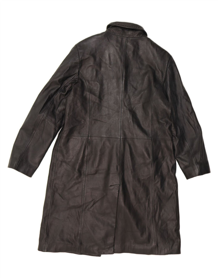 J. TAYLOR Womens Leather Coat UK 18 XL Black Leather Vintage J. Taylor and Second-Hand J. Taylor from Messina Hembry 