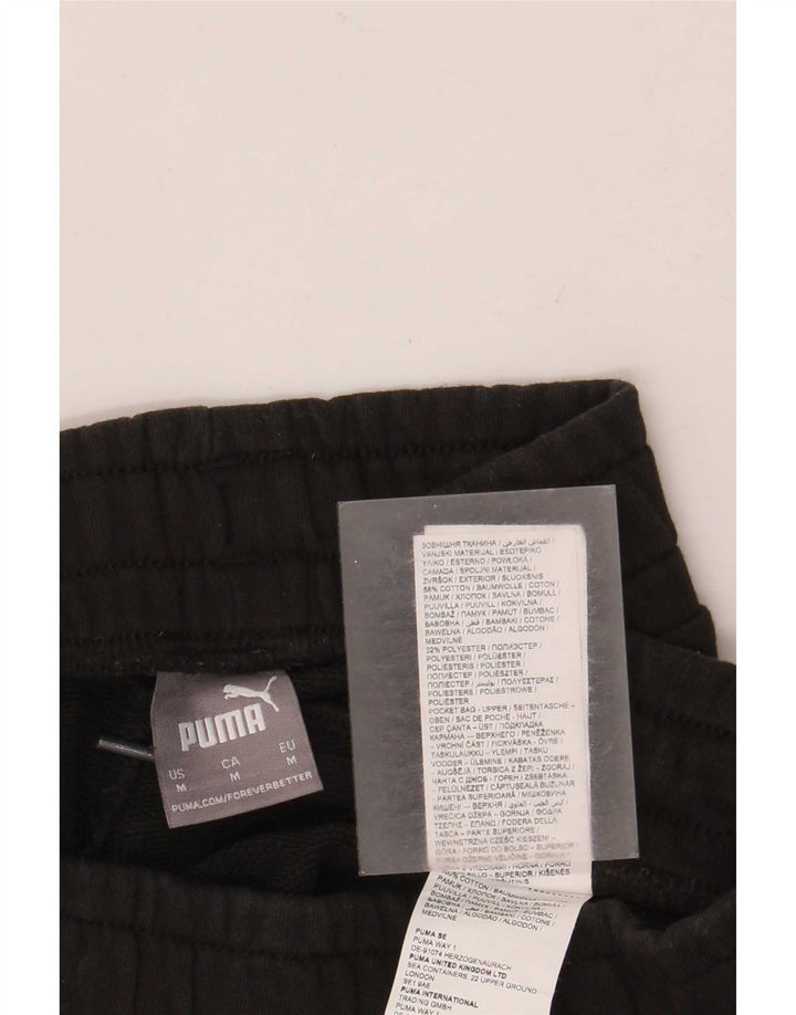 Męskie spodenki sportowe Puma, średnie czarne, bawełniane