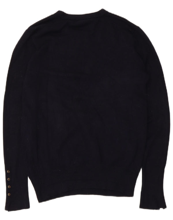 Sweter damski Zara z okrągłym dekoltem UK 18 XL granatowy