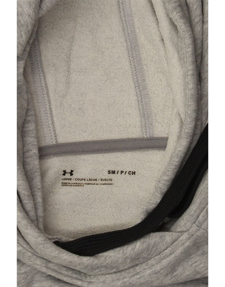 Damski sweter oversize z kapturem Under Armour UK 10, mały, szary nakrapiany