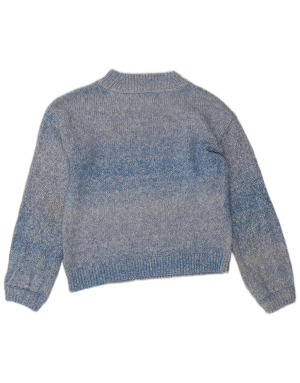 Crew Clothing Damski sweter z golfem UK 10 Small Blue