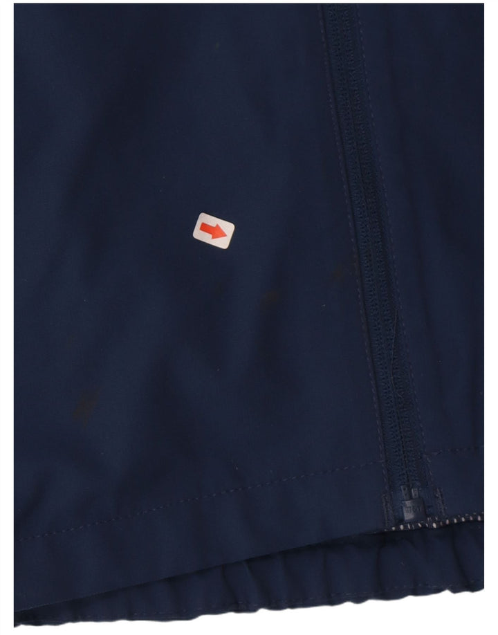 Chłopięca kurtka przeciwdeszczowa Jack Wolfskin z kapturem, 13-14 lat, granatowa, poliester