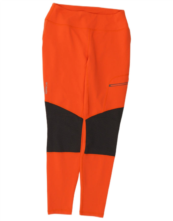 Damskie legginsy Columbia Omni-Shield UK 12, średni pomarańczowy kolor