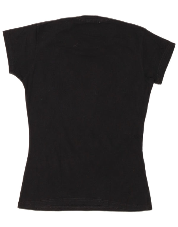 T-shirt damski HARD ROCK CAFE Barcelona z grafiką Top UK 10, mały, czarny