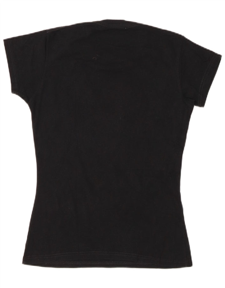 T-shirt damski HARD ROCK CAFE Barcelona z grafiką Top UK 10, mały, czarny