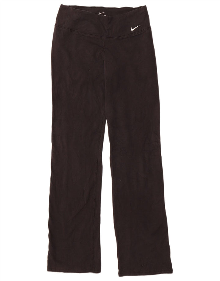 Damskie spodnie dresowe Nike Dri Fit UK 14, średnie czarne, bawełniane