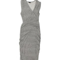 MOSSIMO Womens Sleeveless Bodycon Dress UK 8 Small White Spotted Rayon Vintage Mossimo and Second-Hand Mossimo from Messina Hembry 