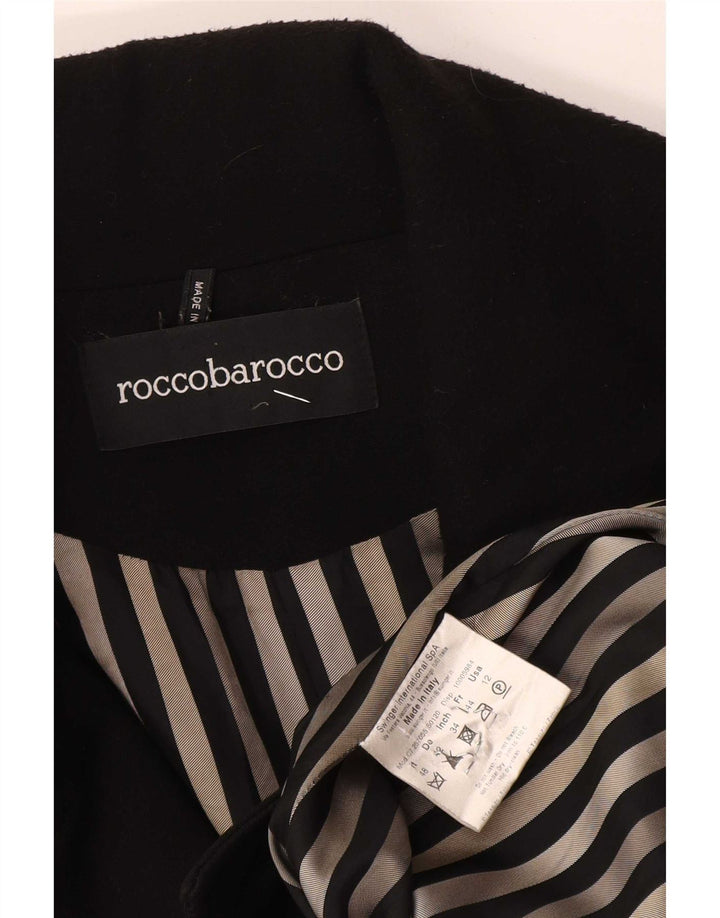 Płaszcz damski Roccobarocco IT 48 XL, czarny poliester