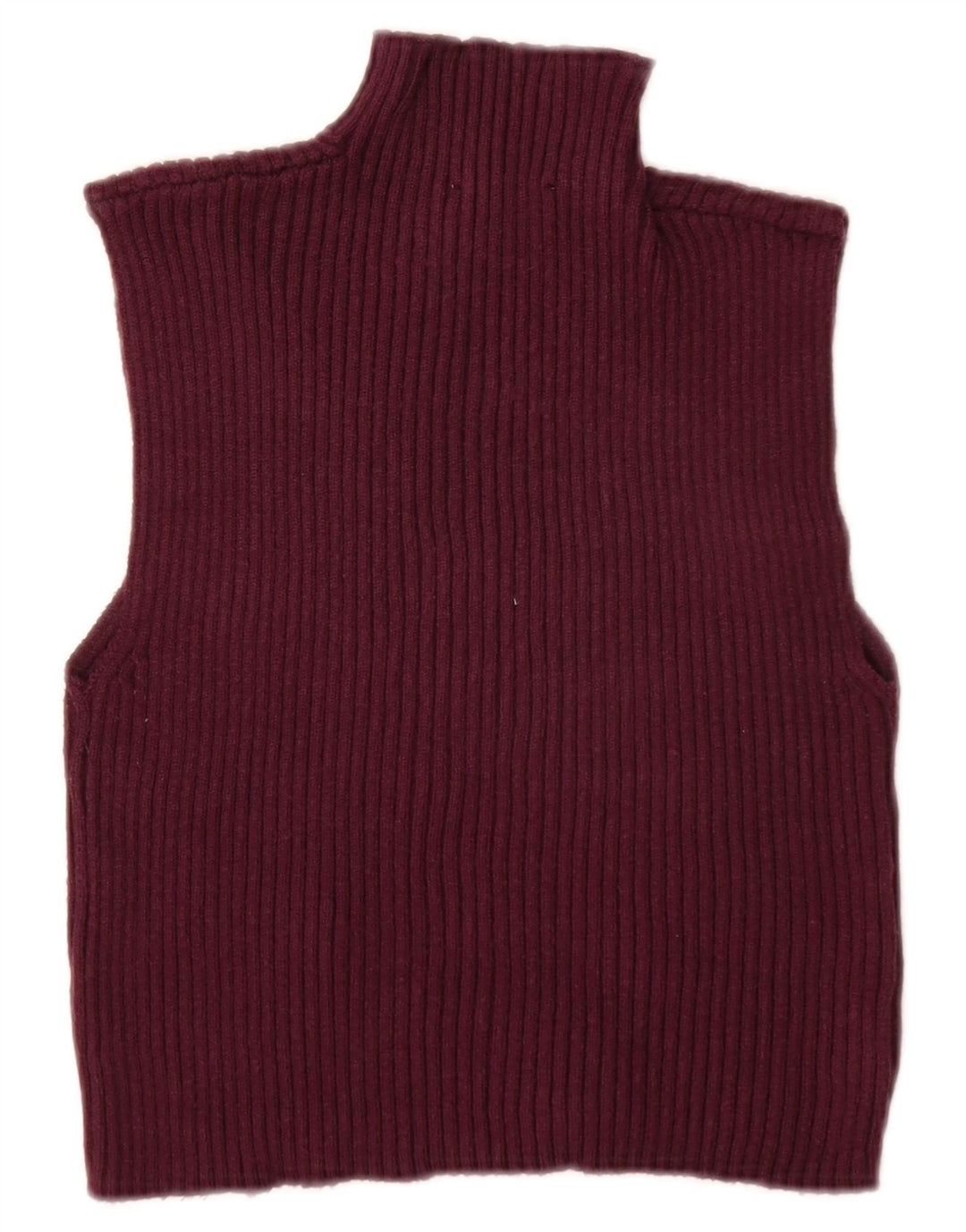Damski podkoszulek ZARA Crop Vest UK 12 Średni bordowy wiskoza