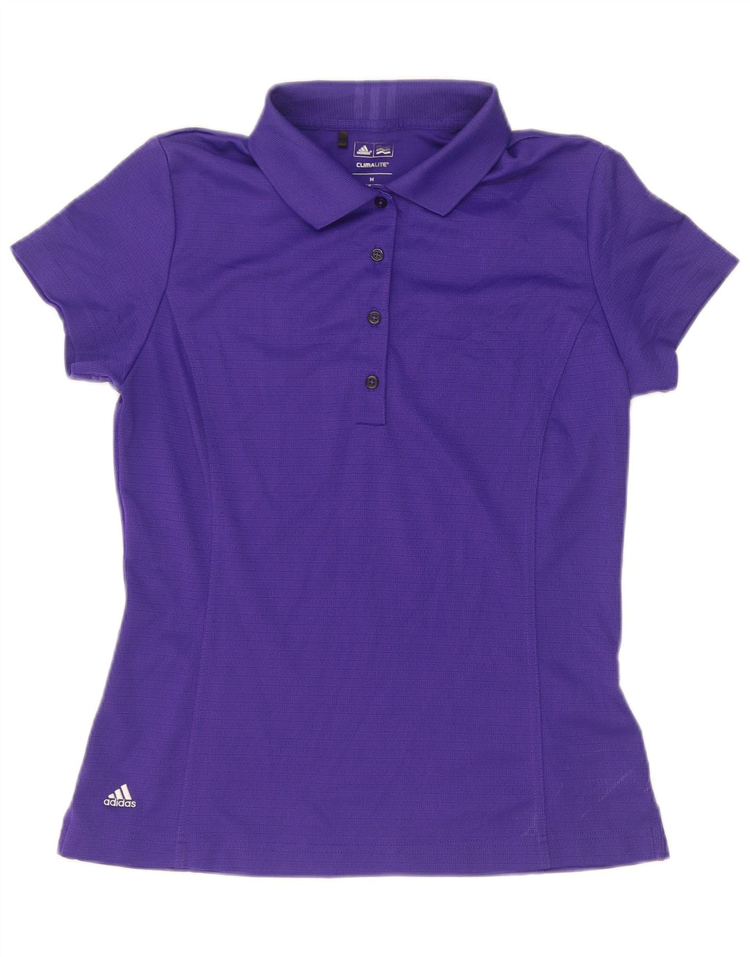 Damska koszulka polo Adidas Climalite UK 12, średni fioletowy poliester
