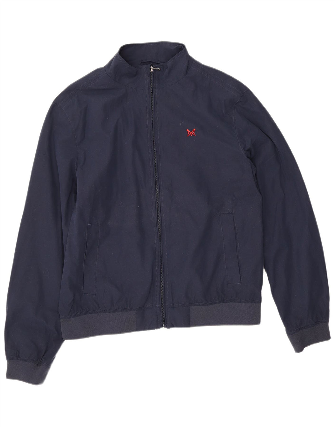 Męska kurtka bomber Crew Clothing UK 36, mała, granatowa, z poliestru