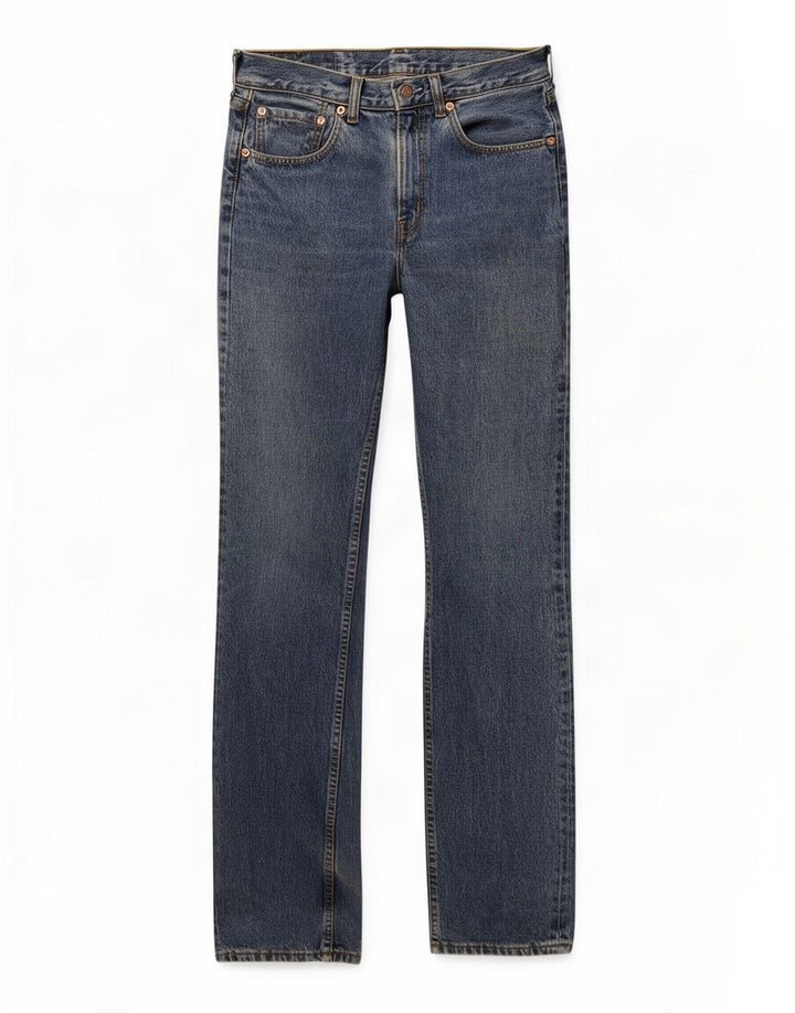 Damskie jeansy Levi's 595 Straight W30 L34 Niebieskie bawełniane
